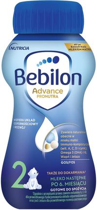 Bebilon 2 Advance Pronutra mleko następne po 6. miesiącu 200 ml