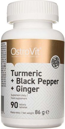 Ostrovit Turmeric + Black Pepper + Ginger - 90 tabl