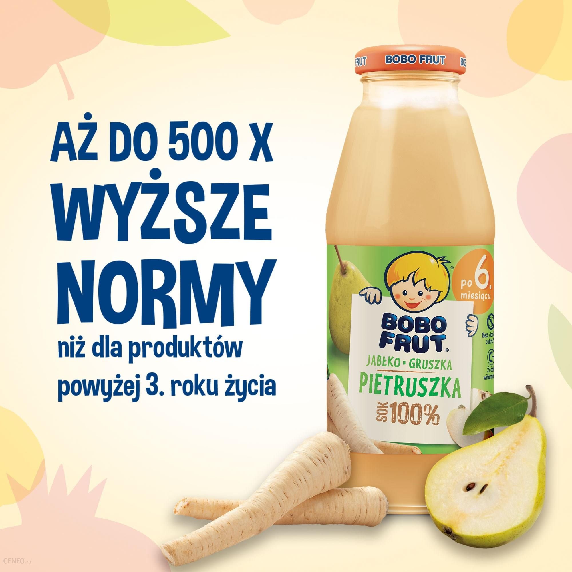 Bobo Frut Sok 100% Jabłko Gruszka I Pietruszka dla niemowląt po 6 Miesiącu 300ml