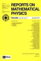 Zdjęcie Reports on Mathematical Physics 84/3 2019 Kraj - Kruszwica