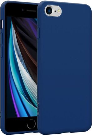 Crong Color Cover Etui iPhone SE 2020 / 8 / 7 niebieski (CRGCOLRIP8BLUE)