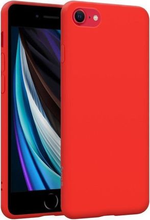 Crong Color Cover Etui iPhone SE 2020 / 8 / 7 Czerwony (CRG-COLR-IP8-RED)