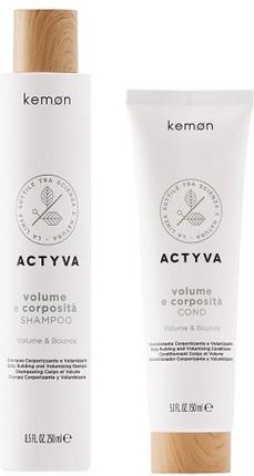Kemon Actyva Volume e Corposita zestaw dodający objętości do włosów cienkich szampon 250ml + odżywka 150ml