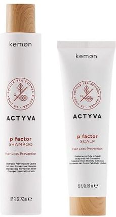 Kemon Actyva P Factor zestaw przeciw wypadaniu włosów szampon 250ml + kuracja 150ml