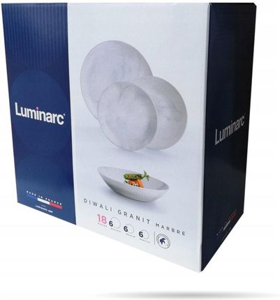 Luminarc Diwali Serwis Obiadowy 18El Granit Marbre (q0216)