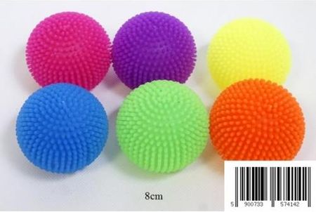 Toys Piłka Gumowa 8cm Świecąca Język Mix Kolorów MIDEX 0728D