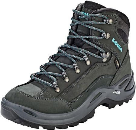 Lowa Renegade Gtx Mid Shoes Women Asphalt Turquoise