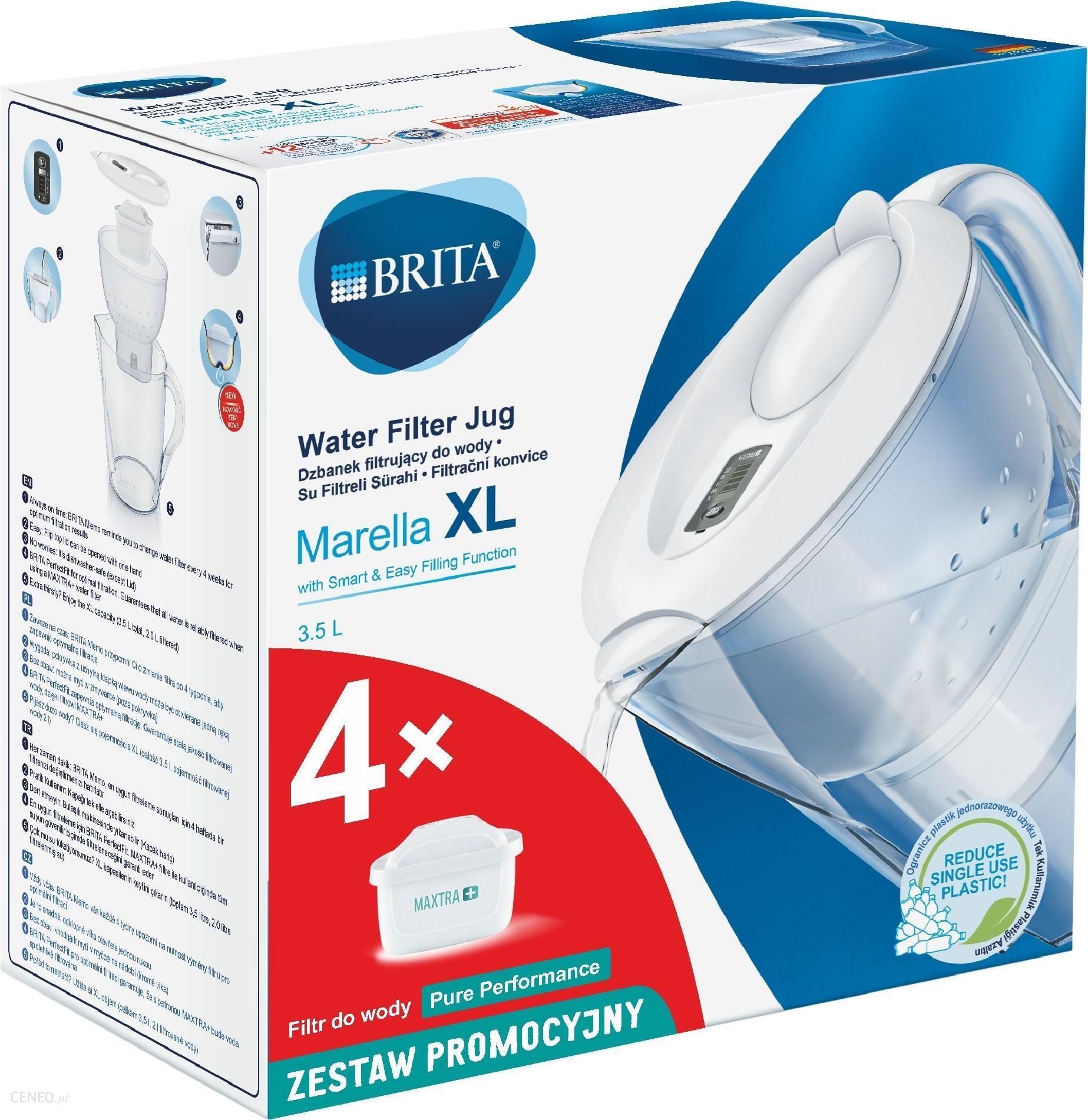 Brita Marella XL Biała + 4 filtry