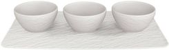 Zdjęcie Villeroy & Boch Manufacture Rock Blanc Zestaw Miseczek Na Dipy 4 el. (1042409023) - Nowy Wiśnicz