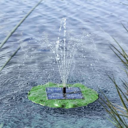 HI Pływająca fontanna z pompą solarna w kształcie liścia lotosu 423903