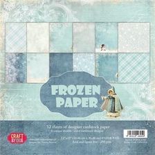 Zdjęcie Craft And You Design Świąteczne Papiery Frozen Paper 30X30Cm 12Szt - Wisła