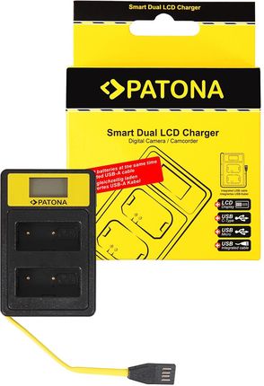 Podwójna ładowarka PATONA Smart Dual LCD Sony NP-FZ100