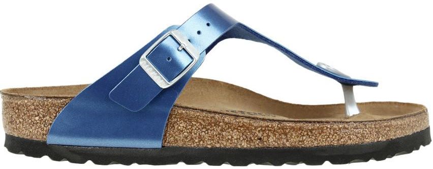 birkenstock gizeh electric metallic ocean