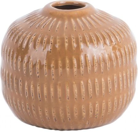 Wazon Nostalgia sphere ceramiczna caramel brązowy