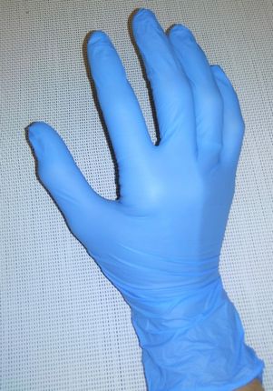 Rękawiczki nitrylowe bezpudrowe 100 szt L mocne