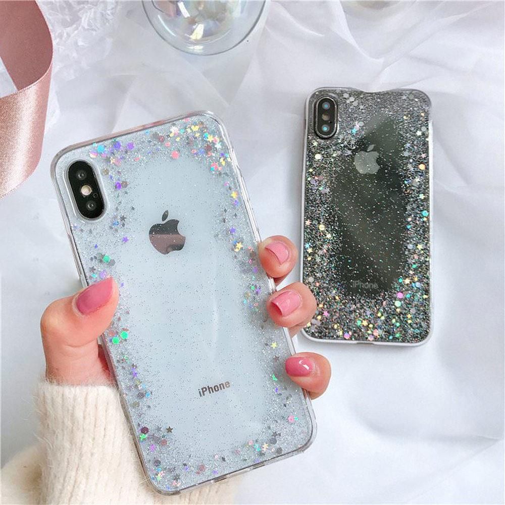 AliExpress L-FADNUT przezroczysty brokat etui na telefony dla iPhone X ...