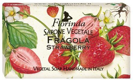 Florinda Strawberry Natural Soap Mydło Naturalne W Kostce Truskawka 100g