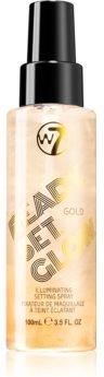 W7 Cosmetics Ready/Set/Glow rozświetlający spray utrwalający odcień Gold 100ml