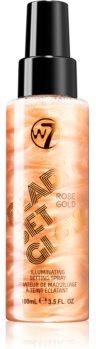 W7 Cosmetics Ready/Set/Glow rozświetlający spray utrwalający odcień Rose Gold 100ml