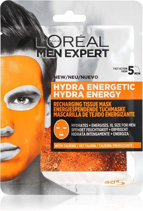 L'Oreal Men Expert Tissue Mask Hydra Energetic Maseczka z tkaniny 30g