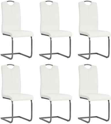 Krzesła Stołowe 6 Szt Białe Sztuczna Skóra 13452-275464