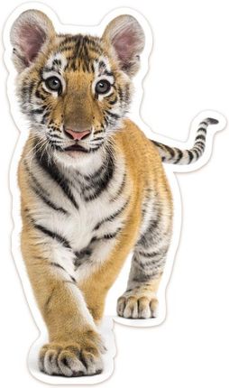 Wall Snuggles Pluszowa Naklejka Ścienna Dekoracja Do Dziecięcego Pokoju Mały Tygrys 59Cm
