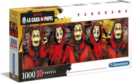 Clementoni Puzzle Panoramiczne Netflix La Casa De Papel 1000El. 39545