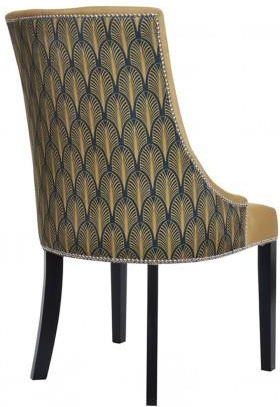 Das Krzesło Art Deco Gold