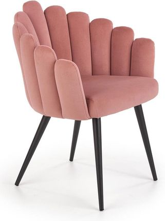 Elior Stylowe Krzesło Glamour Zusi Różowy