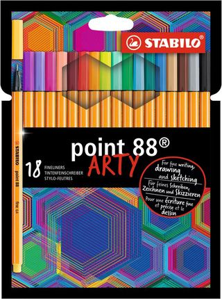 Stabilo Linery Point 88 Arty 18 Różnych Kolorów 