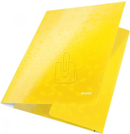 Leitz  Teczka Z Gumką Wow Karton Żółta 39820016