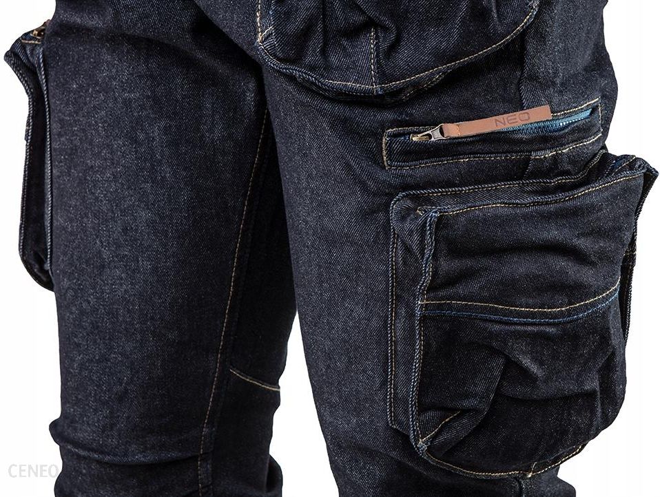 Spodnie Robocze Neo Jeans Stretch 5 kieszeni XXXL