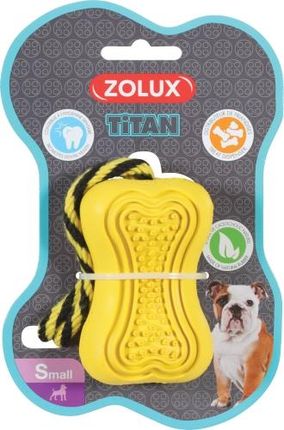 Zolux Zabawka dla psa rozmiar S żółta ze sznurkiem