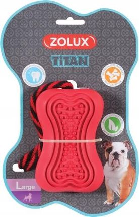 Zolux Zabawka dla psa rozmiar L czerwona ze sznurk