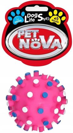 Pet Nova zabawka Piłka jeż z wypustkami dental 7cm