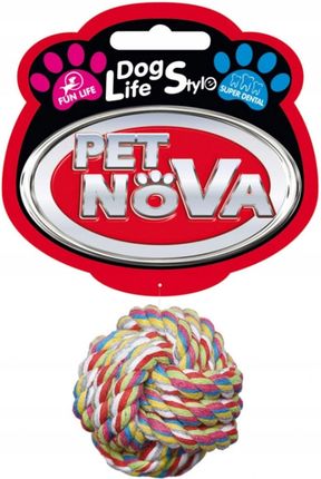 Pet Nova Piłka sznurowa 5cm gryzak czyszczący zęby