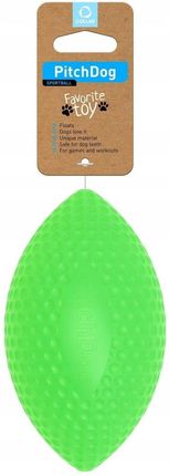 PitchDog Piłka Rugby Ball śr. 9cm dł. 14cm Green