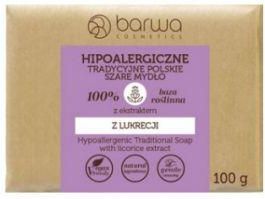 Barwa Hipoalergiczne mydło szare z ekstraktem z lukrecji 100g