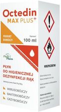 Zdjęcie Octedin MAX PLUS+ płyn do higienicznej dezynfekcji rąk 100ml - Białystok