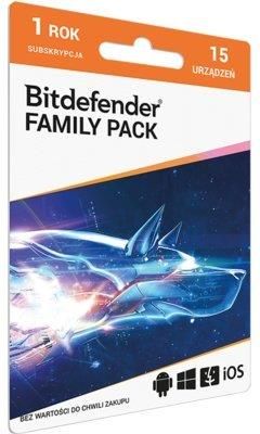 BITDEFENDER Family Pack (15 stan. 12 mies.) (PLPIN11500004)