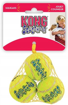 Kong Zabawka Piszcząca piłka tenisowa S 3szt