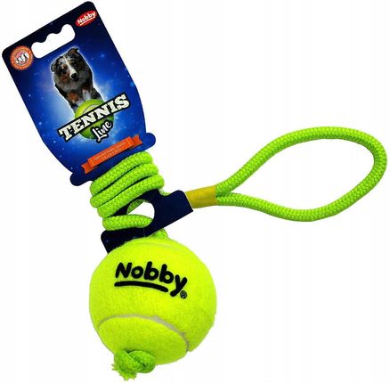 Zabawka dla dużego małego Psa piłka ze sznurkiem L