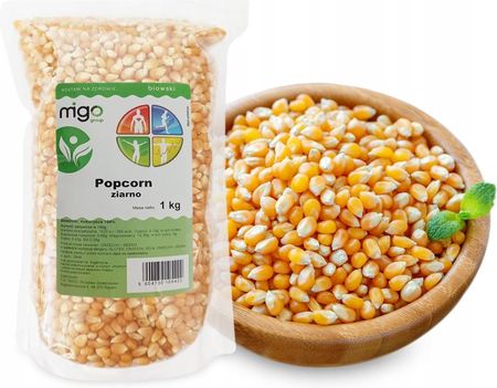 Popcorn ziarno Kukurydzy do prażenia 1Kg