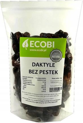 Ecobi - Daktyl Suszone Bez Pestki 1kg