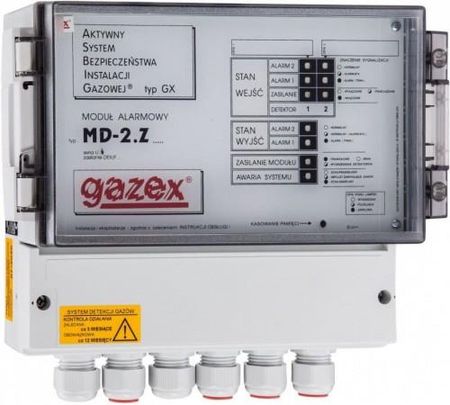 Gazex Moduł Sterujący Md 2.Z Do 2 Detektorów 230V Md 2.Z