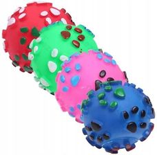 Zdjęcie Zabawka piłka 7cm czyści zęby piszcząca - Piastów