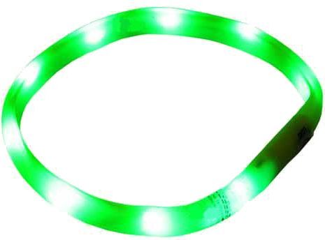 Obroża świecąca opaska Silikon Led Usb 12685 L-XL - zdjęcie 2 Obroża świecąca opaska Silikon Led Usb 12685 L-XL