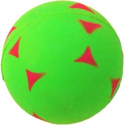 Zabawka piłka trójkąty Happet 57mm zielona dla psa