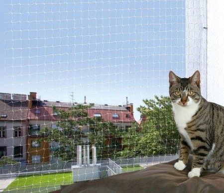 Siatka ochronna dla kota na okno balkon 8x3m