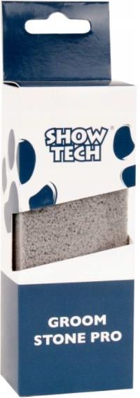 Show Tech Groom Stone In Pomice Naturale 8x4x3 Cm, Grigio Scuro – Per Toelettatura A Mano Senza Danneggiare Il Pelo